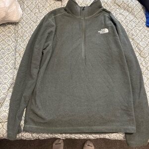The North Face Men’s Olive Zip-Up Pullover